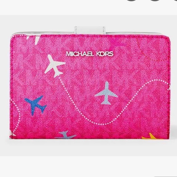 Michael Kors Medium Saffiano Leather Bifold Wallet Dragonfruit 
NWT - Picture 1 of 16
